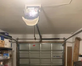 Garage door opener, springs and tracks